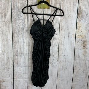 London times cocktail black dress.